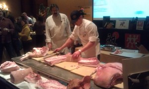 A butchery demo.